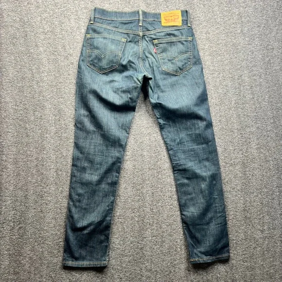 Levi's 511 Slim Fit Jeans Mens 30x32 Blue Fits 32x30 Dark Wash Stretch Denim - Picture 2 of 16